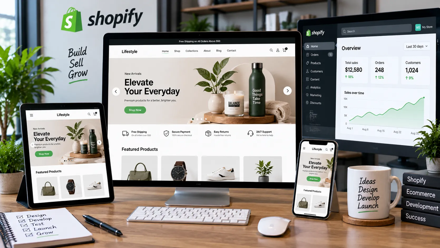 Custom Shopify store development services