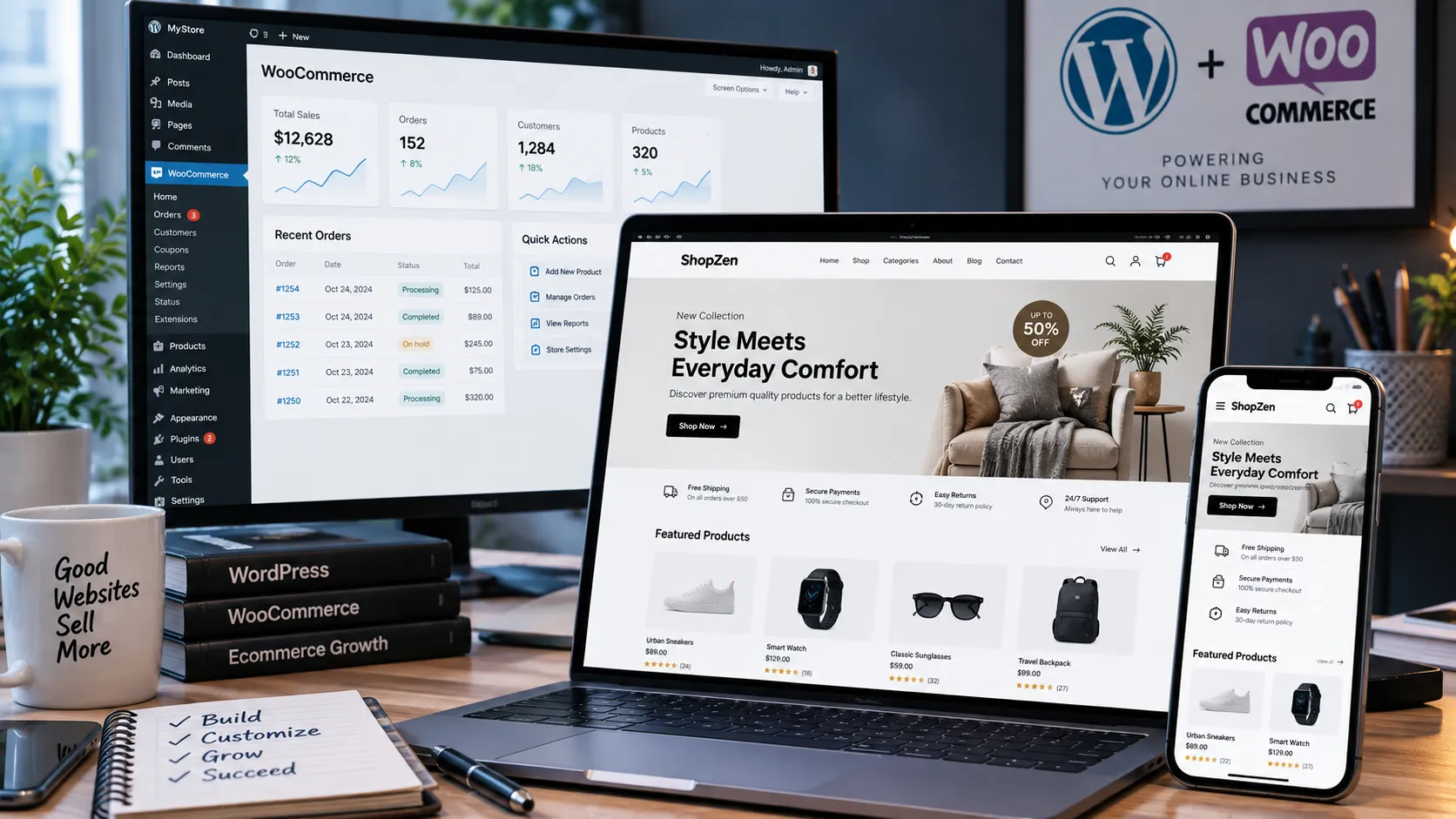 Custom WooCommerce development for online stores